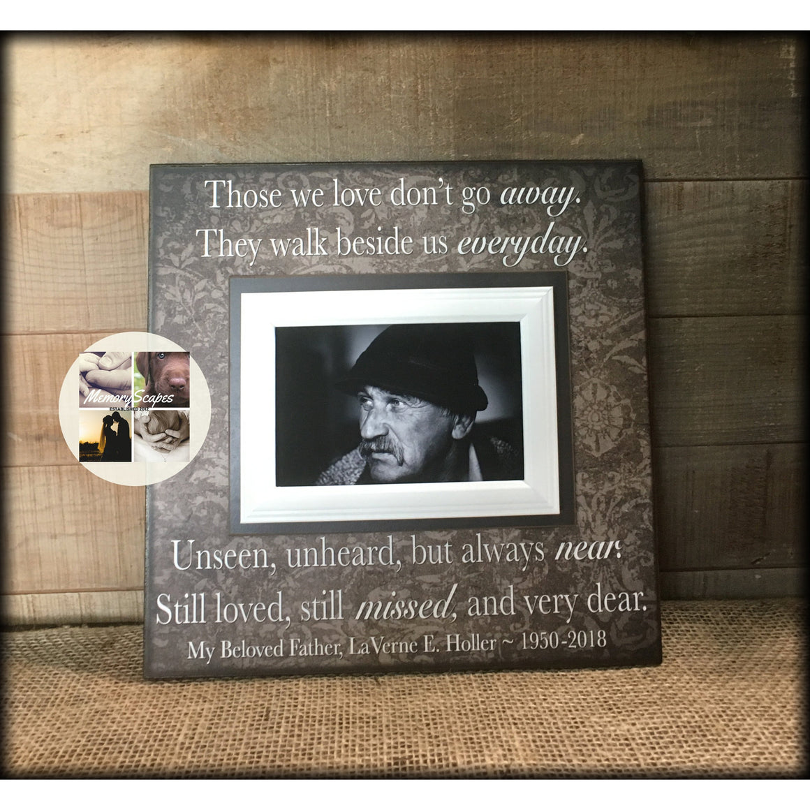 Sympathy Gift Ideas for Loss of Father Picture Frame