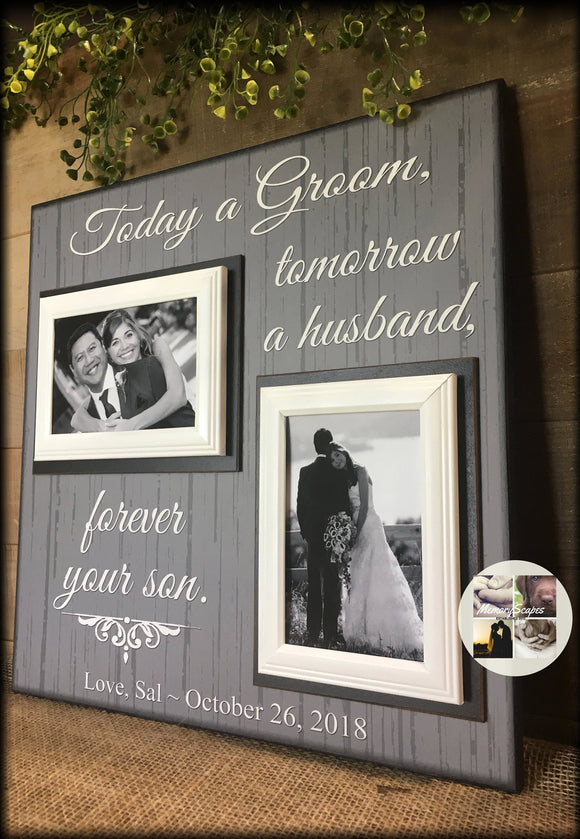 mother son wedding picture frame