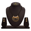 JFL - Jewellery for Less One Gram Gold Plated Diamond & Pearl Designer Mangalsutra Set For Women