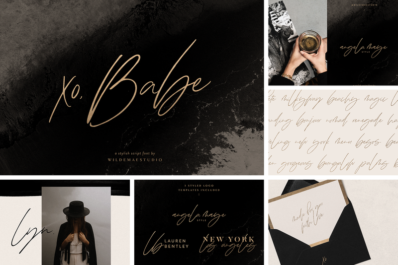 Download The Font Bundle Wilde Mae Studio