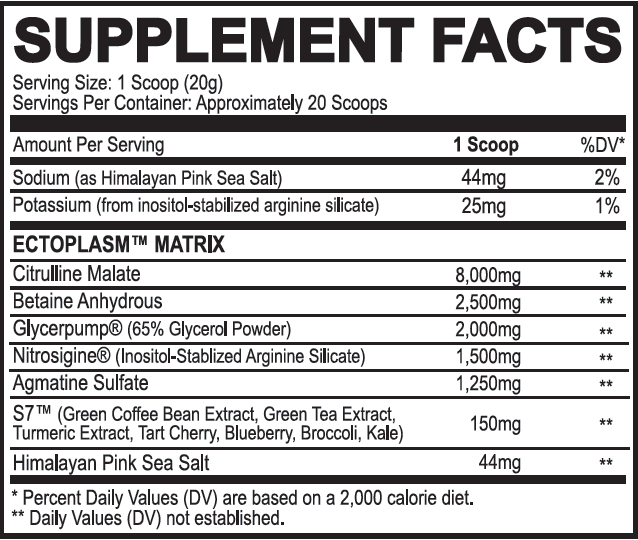 ECTO PLASM Non-Stimulant Pump Igniter