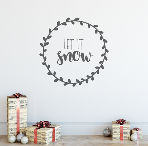 Let It Snow Wall Decal