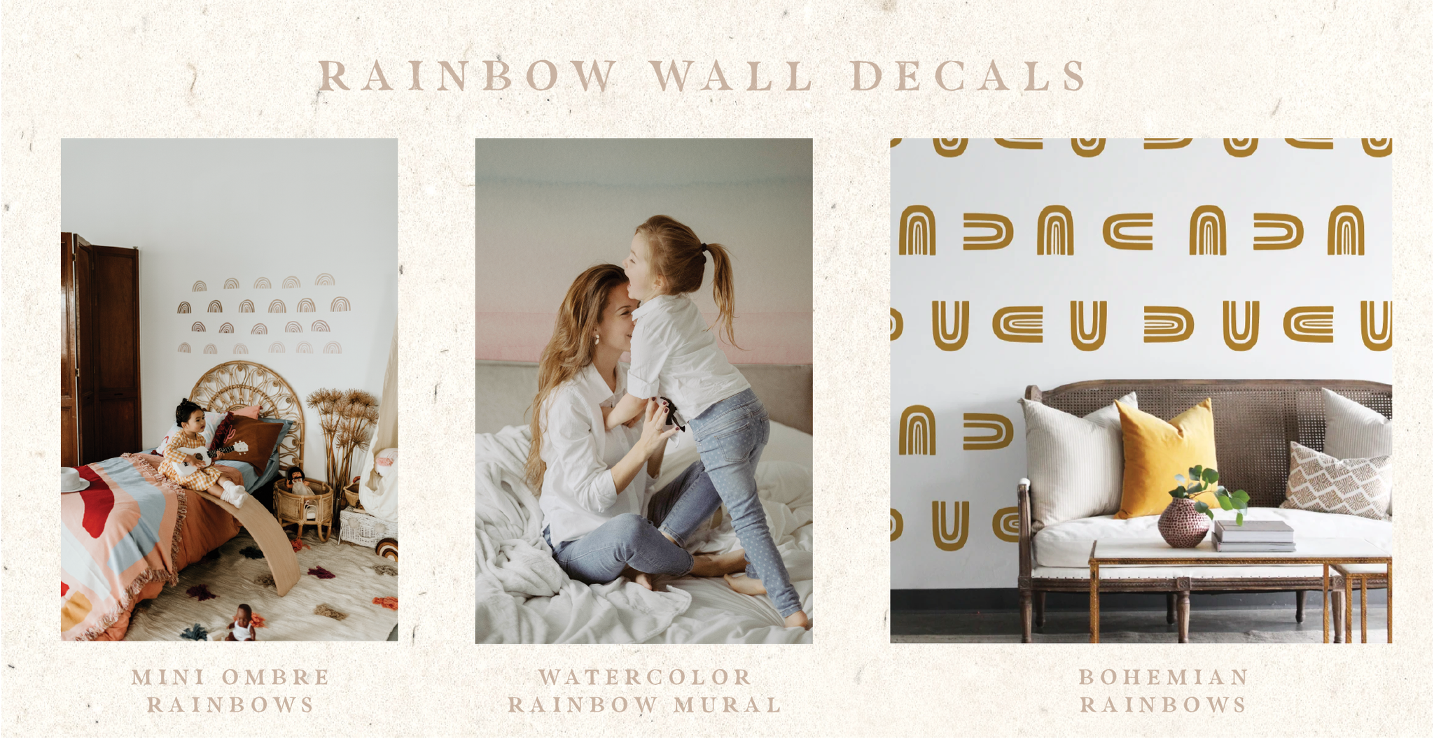 Rainbow wall decals