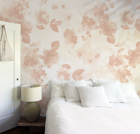 Marigold Mural in Blush