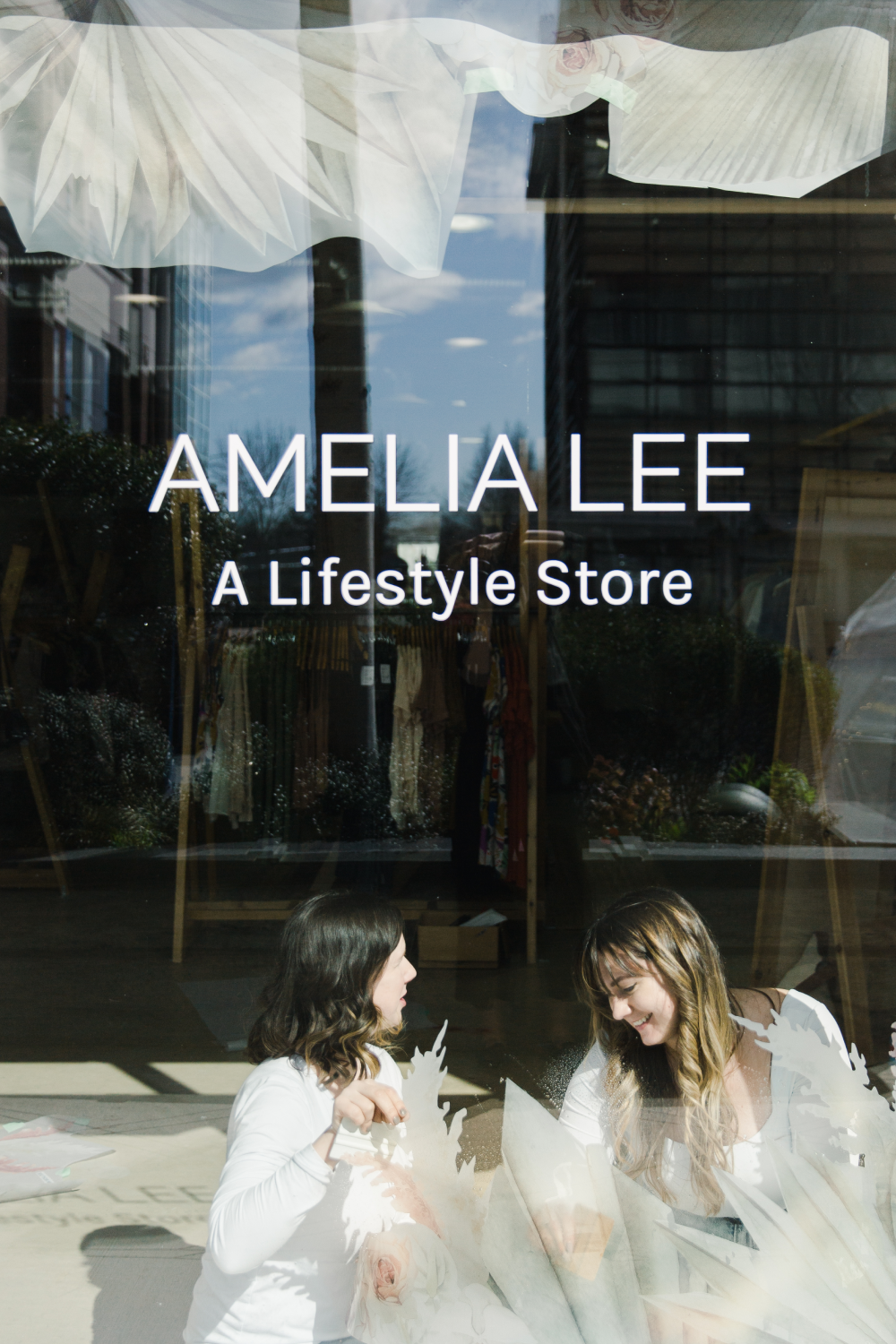 Amelia Lee new logo on window