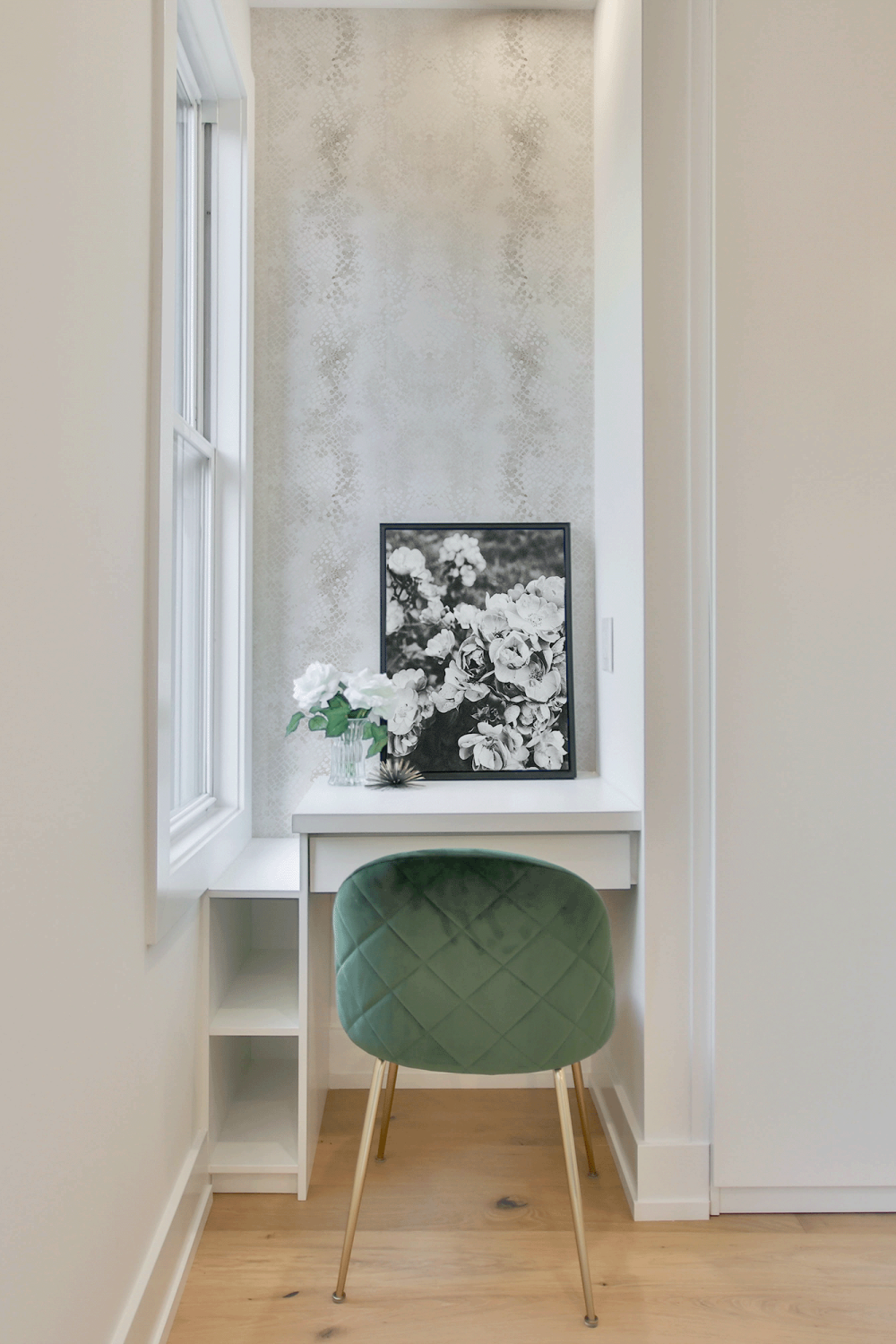 Urbanwalls Snakeskin Wallpaper in desk nook