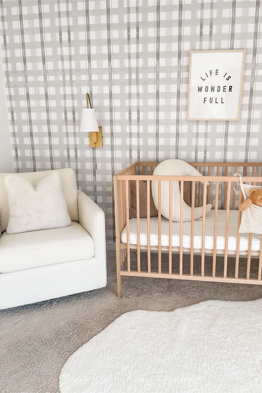 cannes wallpaper in neutral boys nursery