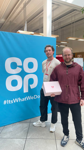 Black Milk's Founder Oliver Taylor and Andy Young at Coop Head Office