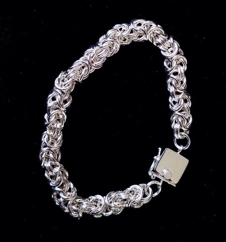 Sterling Silver Byzantine Bracelet