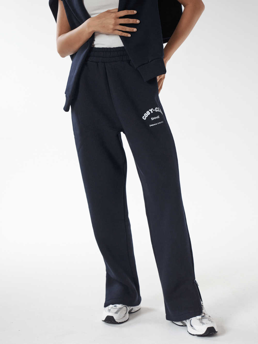 Image of Relaxed Cosy Club Joggers - Navy