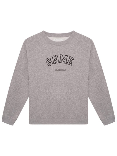 Sian Marie lounge Retro Crew Neck Grey Sweatshirt