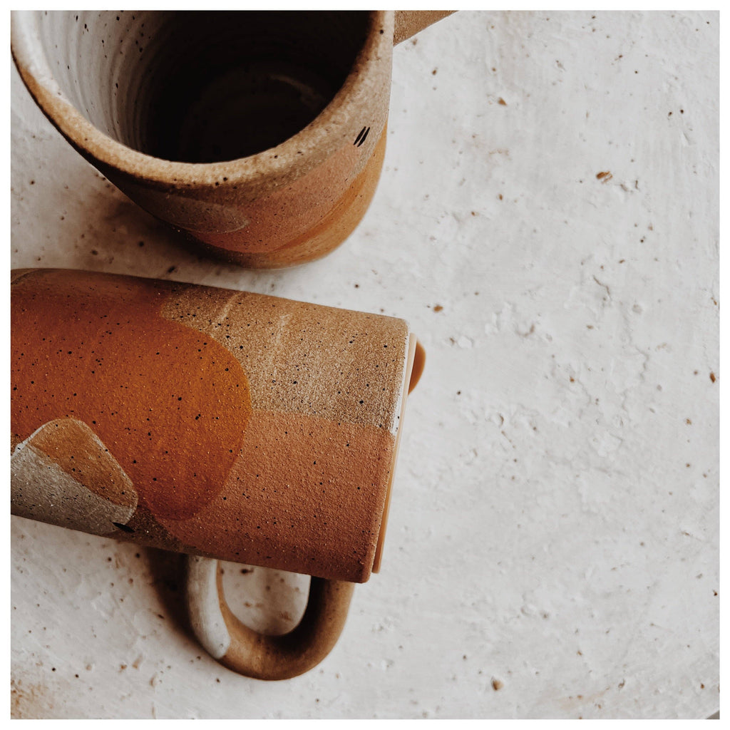 Knotwork LA — Tall Garden Mugs - Brown Clay