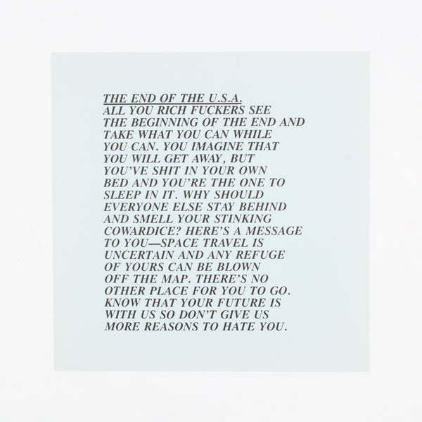 Jenny Holzer - Truisms, 1977-1979 (Every achievement requires a sacrifice —  Imposing order) - Printed Matter