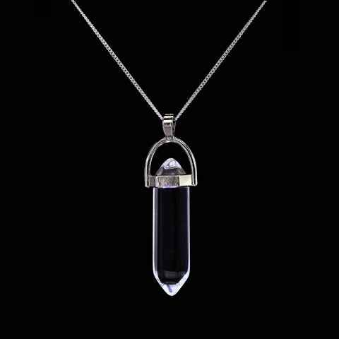 Clear Quartz Crystal Necklace from The Rishis Are Back Collection