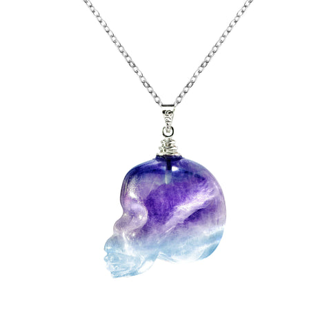 Fluorite Crystal Healing Skull From The Rishis Are Back Collection