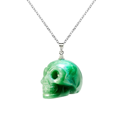 Green Aventurine Crystal Skull from The Rishis Are Back Collection