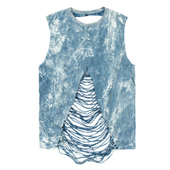 Authentic Distressed Cut- Out T-Shirt: The Shell