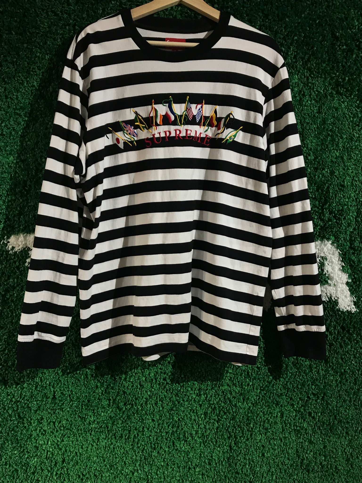 Supreme シュプリーム 19FW Flags L/S TopTee 国旗 - Tシャツ ...