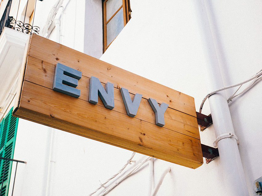 Envy shop sign