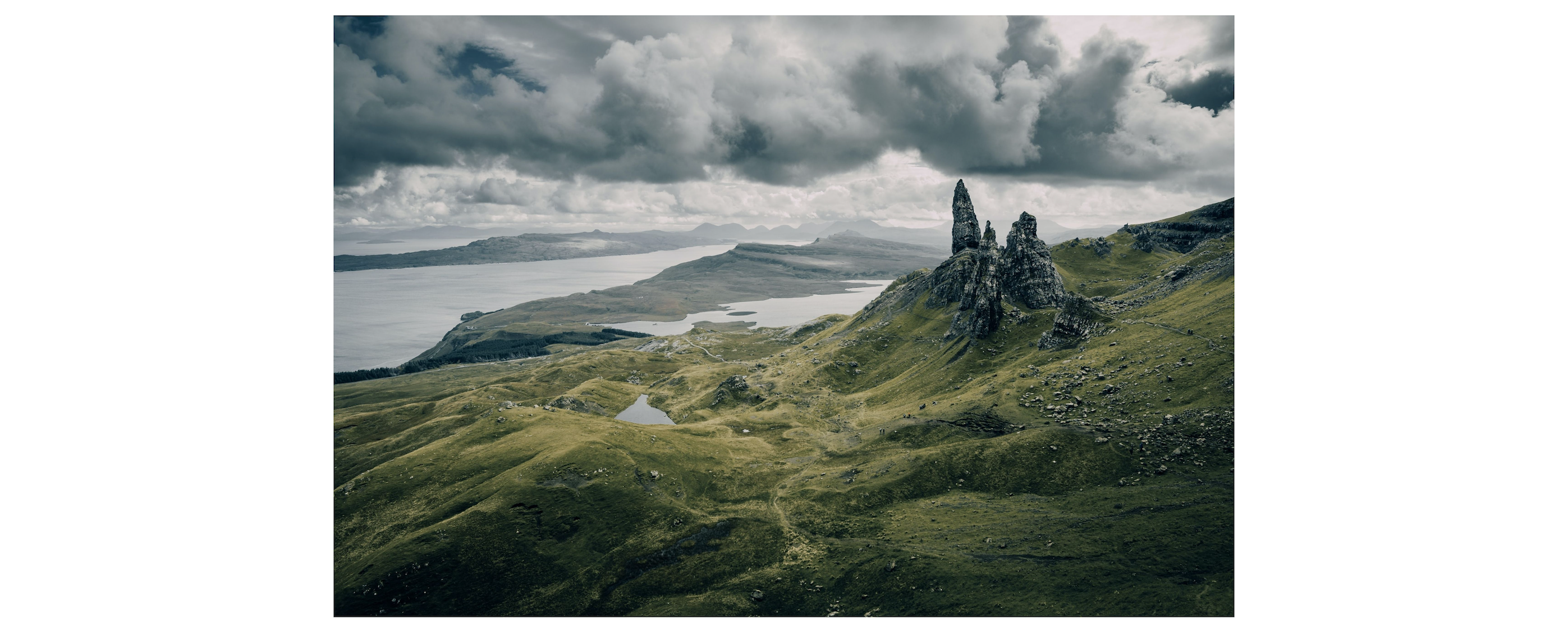 Scottish highlands on a cloudy day