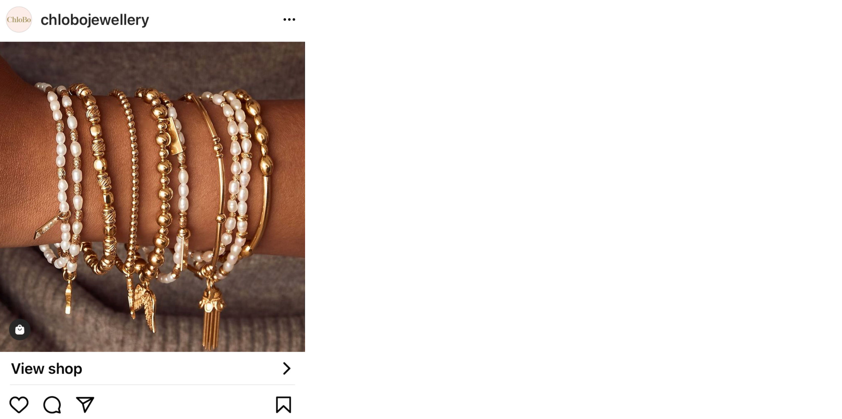 chloebo jewellery instagram feed