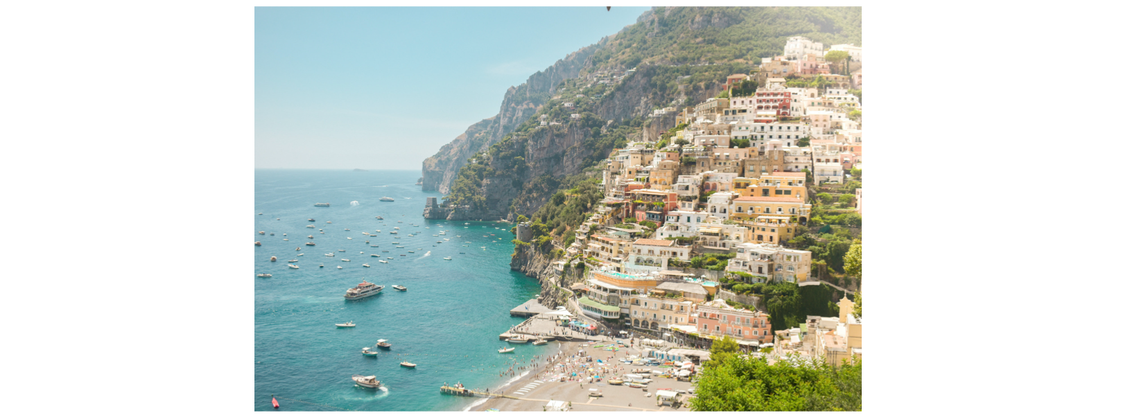 coast line of Positano