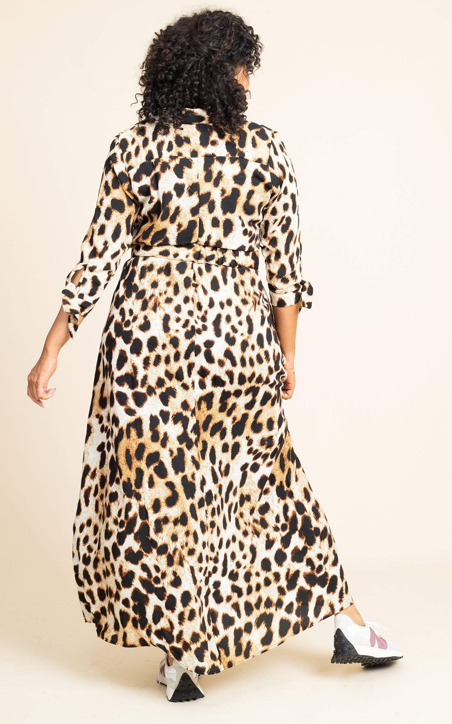 Dove Dress in Natural Leopard