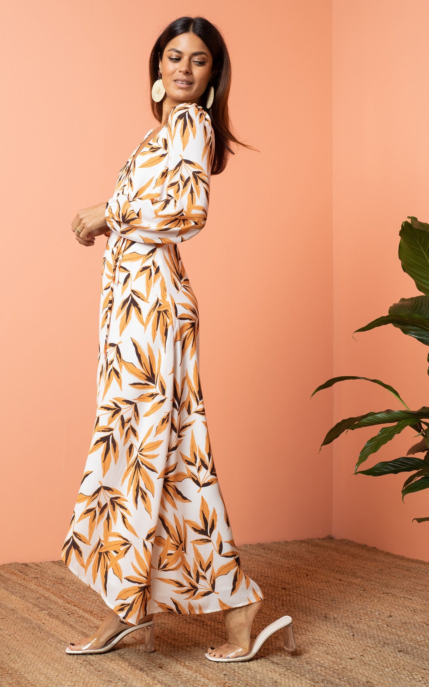 Jagger Maxi Dress in Tropic Natural