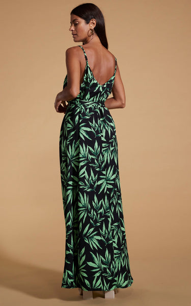 Sookie Slip Dress in Tropic Green on Black – Dancing Leopard