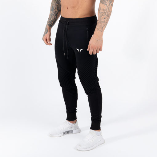 ribbed black joggers