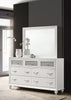 Barzini Rectangle Dresser Mirror White - 205894