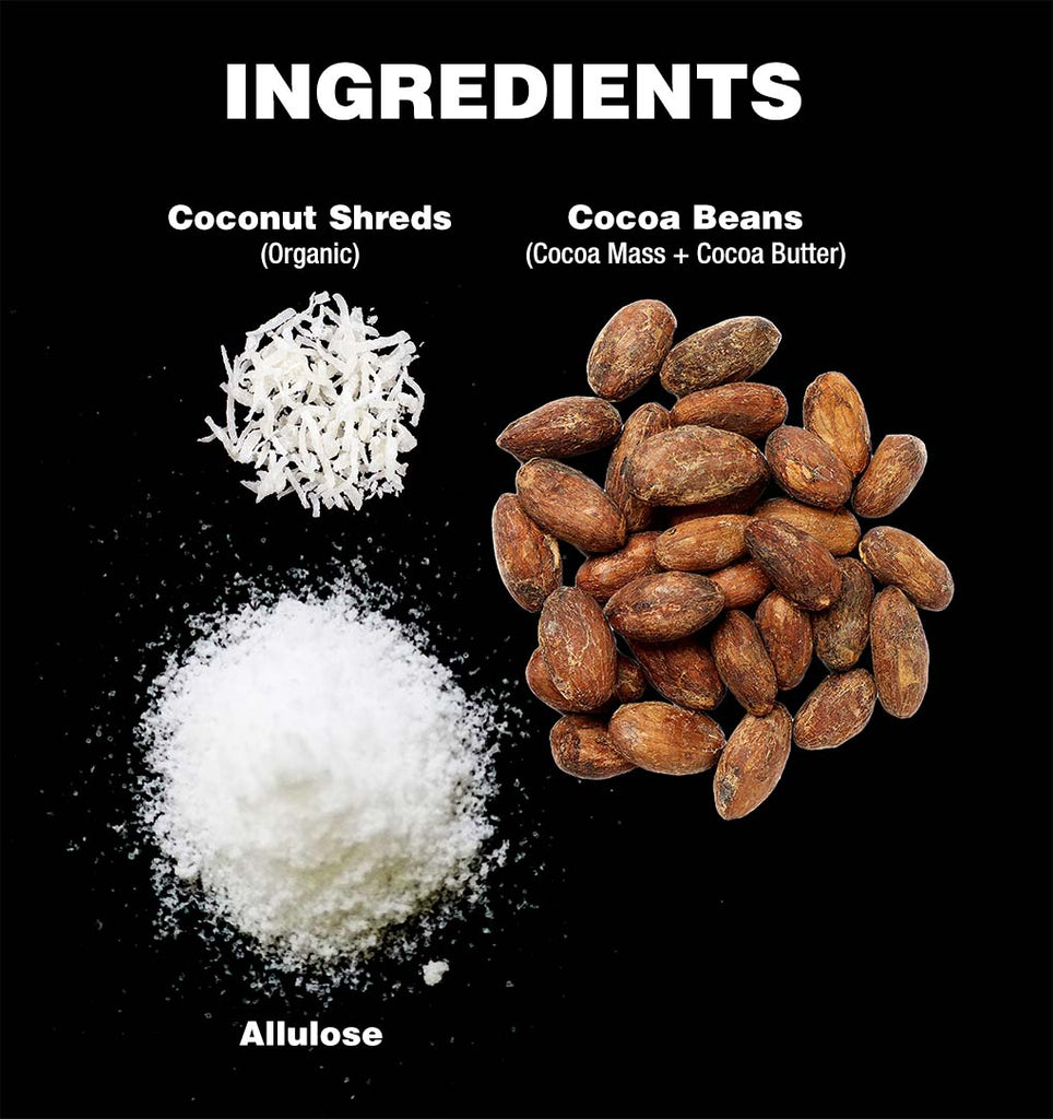 sugar free organic coconut dark chocolate ingredients