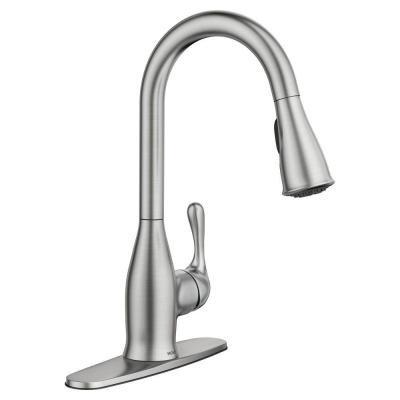 Moen Genta Single Hole Single Handle Bathroom Faucet In Chrome