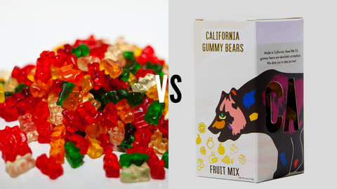 Traditional VS CA Gummy Bears