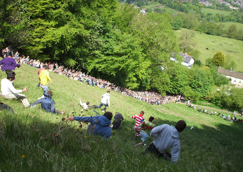 Cheese rolling on Cooper's Hill- Copyright Dave Farrance