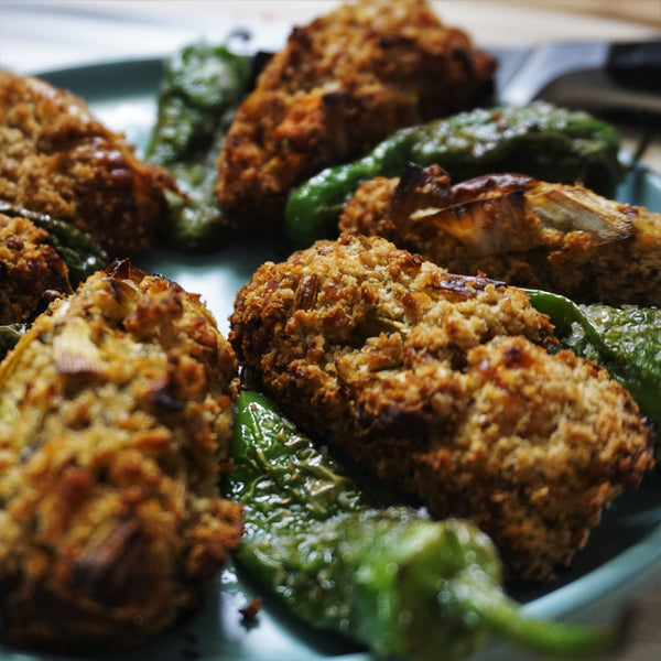 Seasonal Veggie Croquetas and Padron Peppers