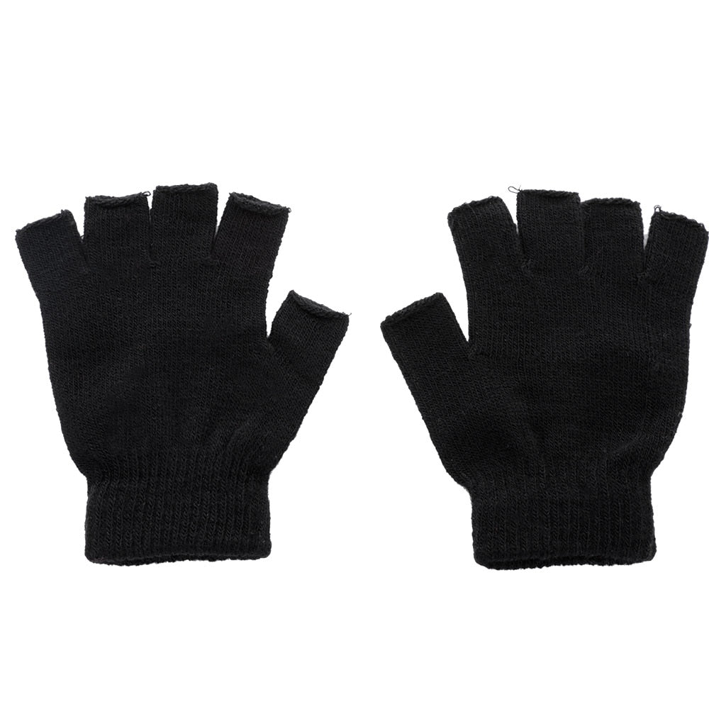 mens cotton fingerless gloves