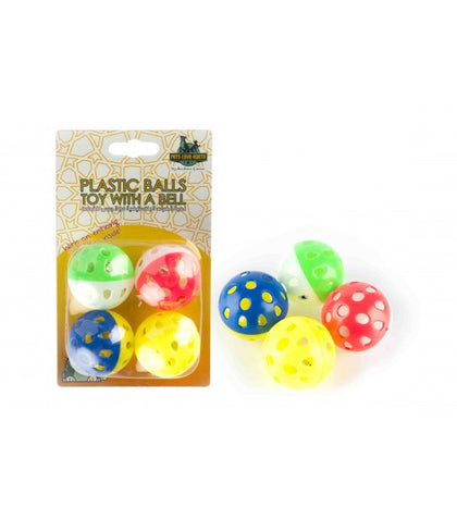 Pets.Love.Earth Colorful Plastic Balls Cat Toy