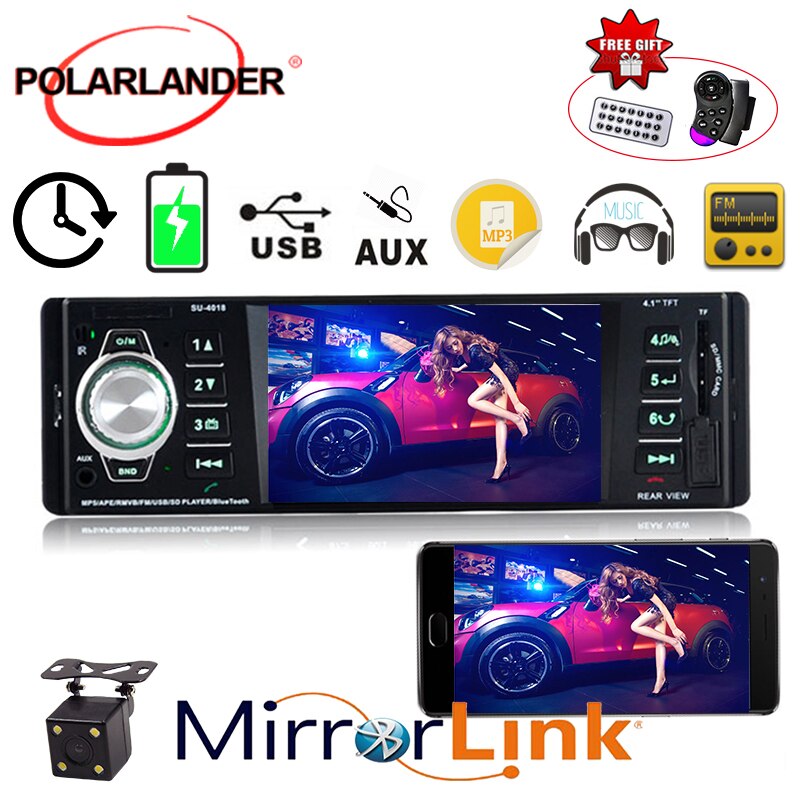 Autoradio 12v 4 1 Inch Hd Screen Bluetooth Car Radio Player Radio Tuner Radio Cassette Player Car Mp5 Car Audio 1 Din In Dash