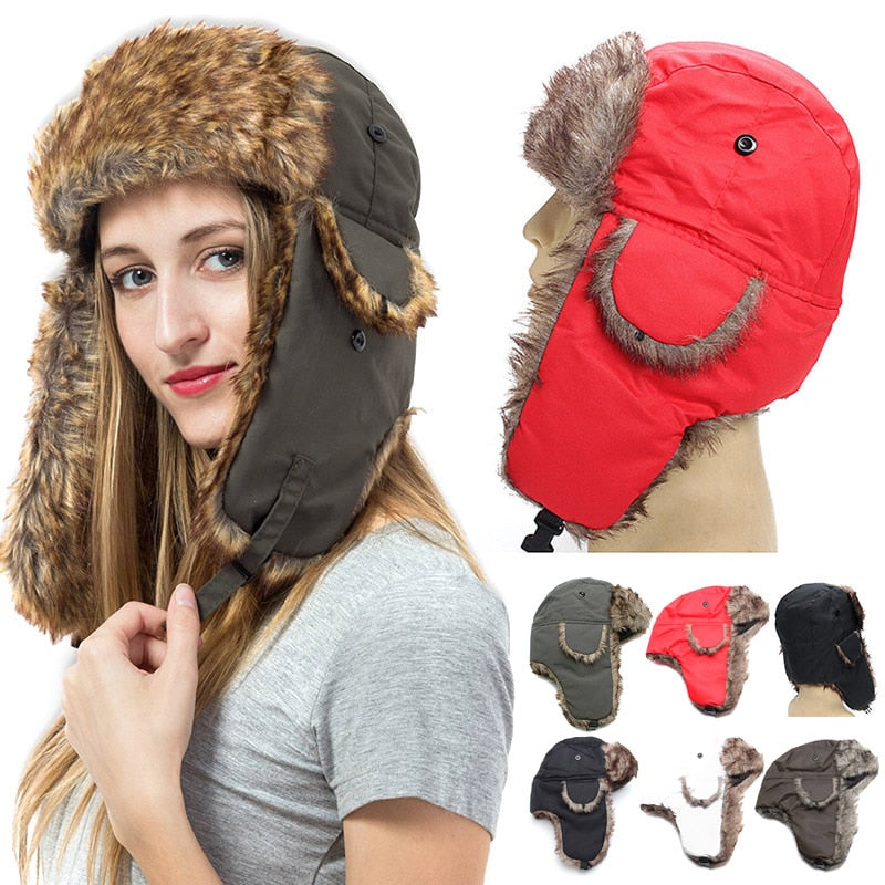 russian ski hat