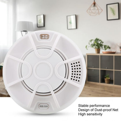 Independent Wireless Smoke Detector Smart Battery Operated Home Security Sensor
