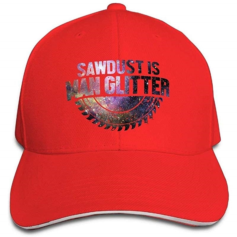 Sawdustis Man Glitter Unisex Baseball Caps Vintage Trucker Hats Dukakeen