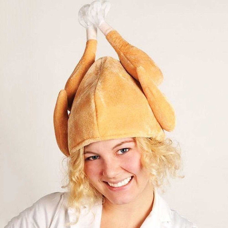 plush turkey hat