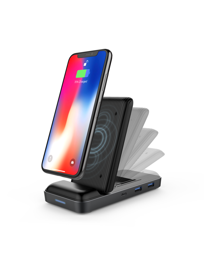 HyperDrive++ With 7.5W Wireless Charger USB-C Hub for MackBook