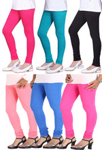 Women’s Cotton Multi Colors Leggings 6-Pk