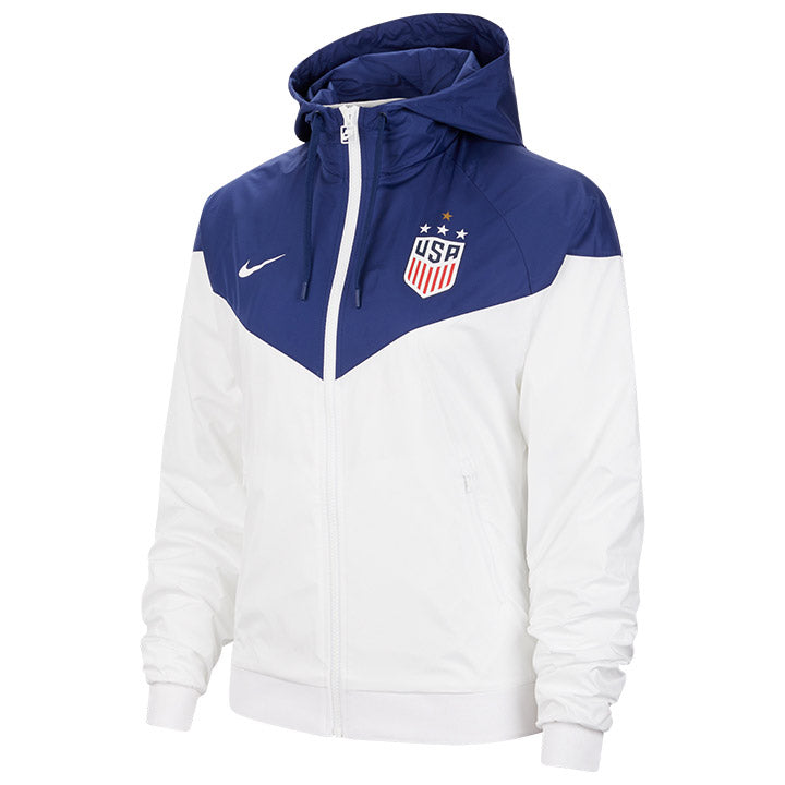 nike blue and white jacket