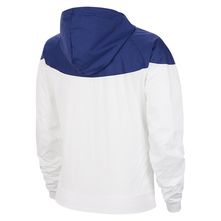 navy blue and white nike windbreaker