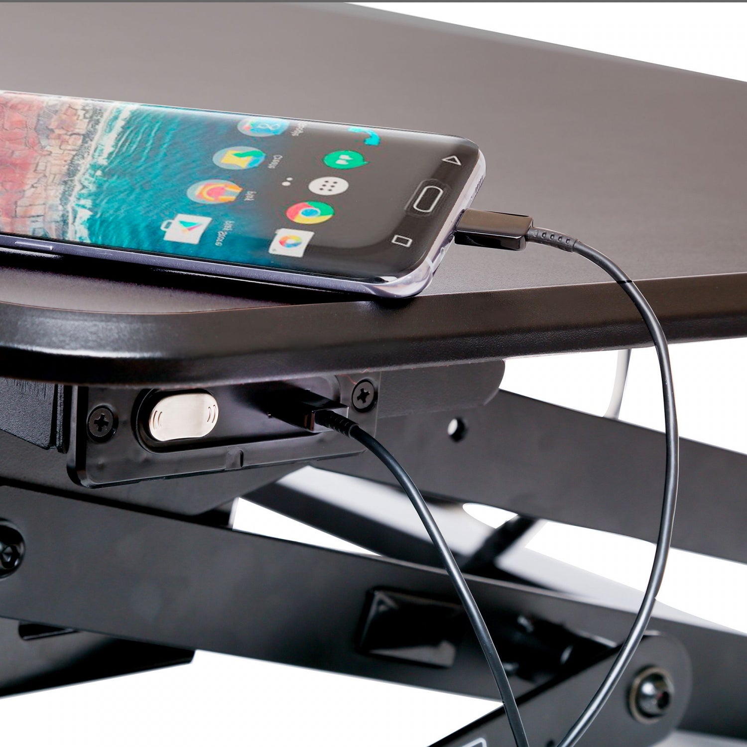 electric adjustable standing desk converter