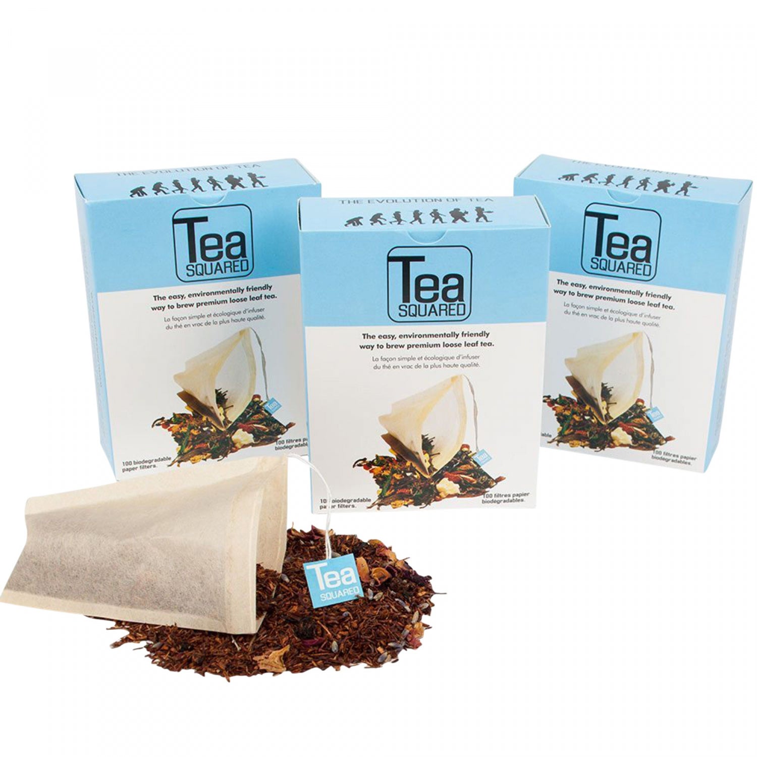 Tea Squared 12-Pack Loose Leaf Tea Filters 100-Count | MrOrganic Store