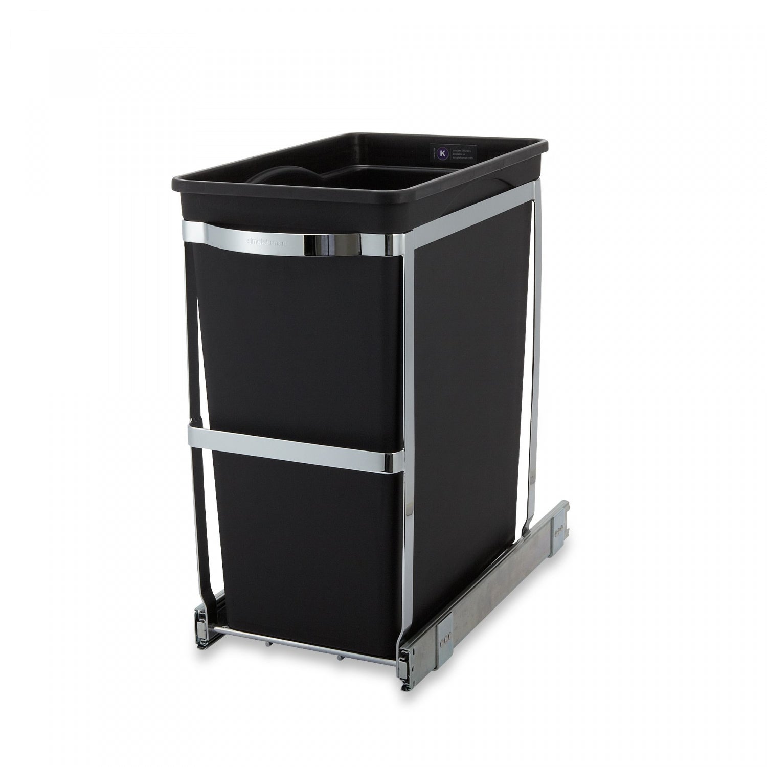 simplehuman Commercial Grade 30-Liter Pull-Out Trash Can | MrOrganic Store